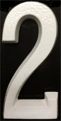 SoftCurve Number "2" White Powder Coat