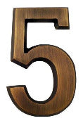 SoftCurve Number "5" Antique Bronze